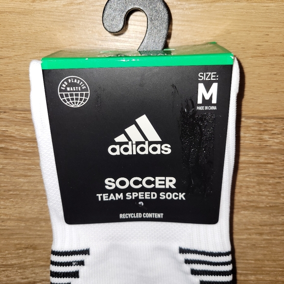 adidas Aeroknit Soccer Over The Calf Socks Men's White/Black New with Tags - Picture 2 of 10